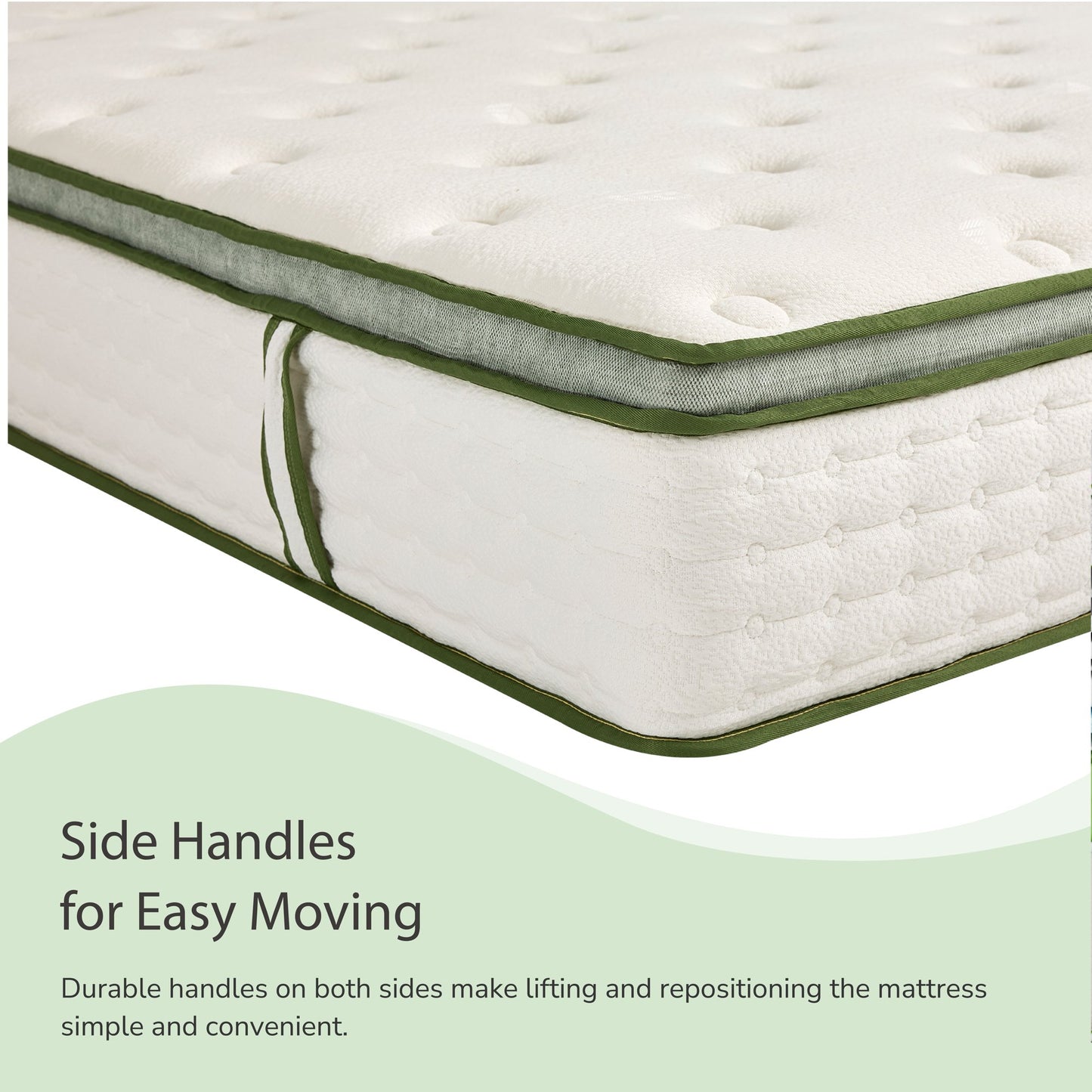 TechForma Queen Mattress, 10” Hybrid Mattress, Pocket Spring Design, Motion Isolation, Wave Design & Reinforced Edge, Medium Firmness