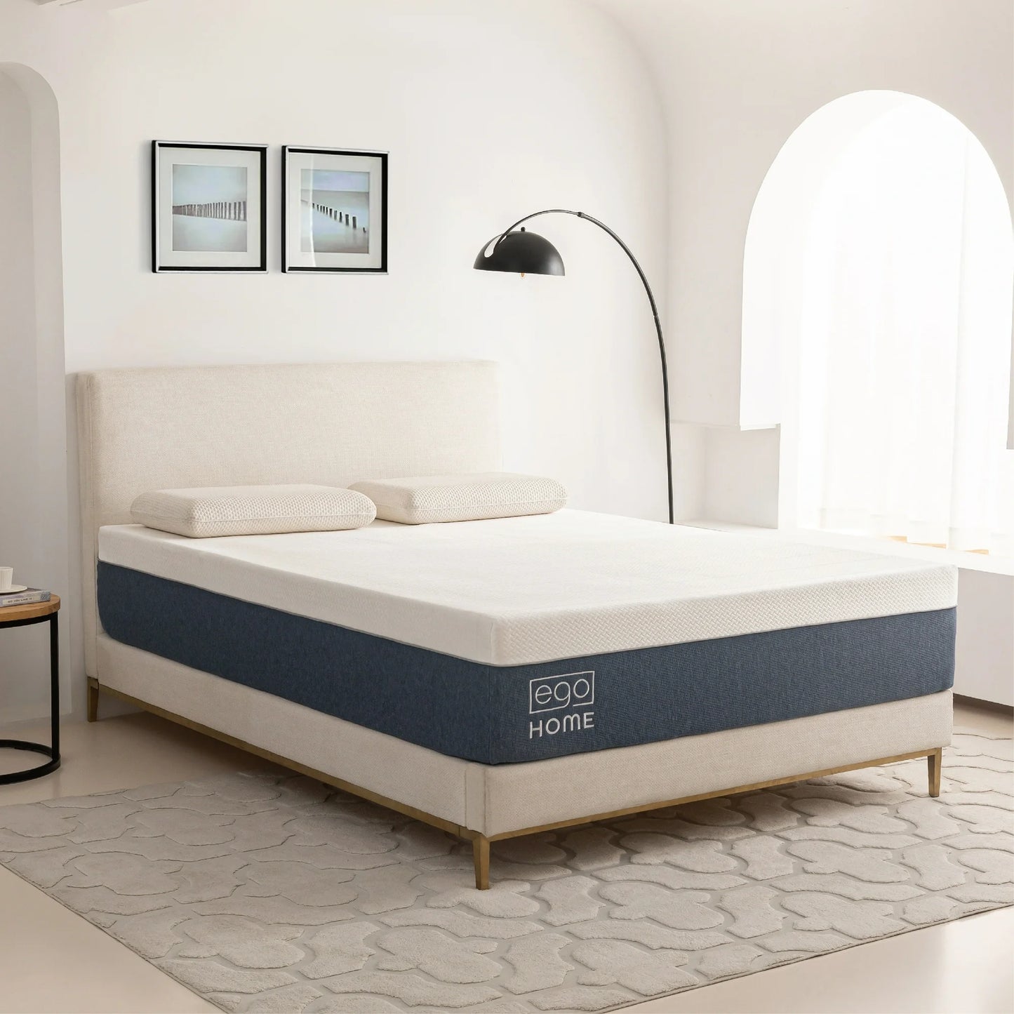 EGOHOME 14 inch Full Size Mattress in a Box, Cooling Gel Memory Foam Mattress, Medium