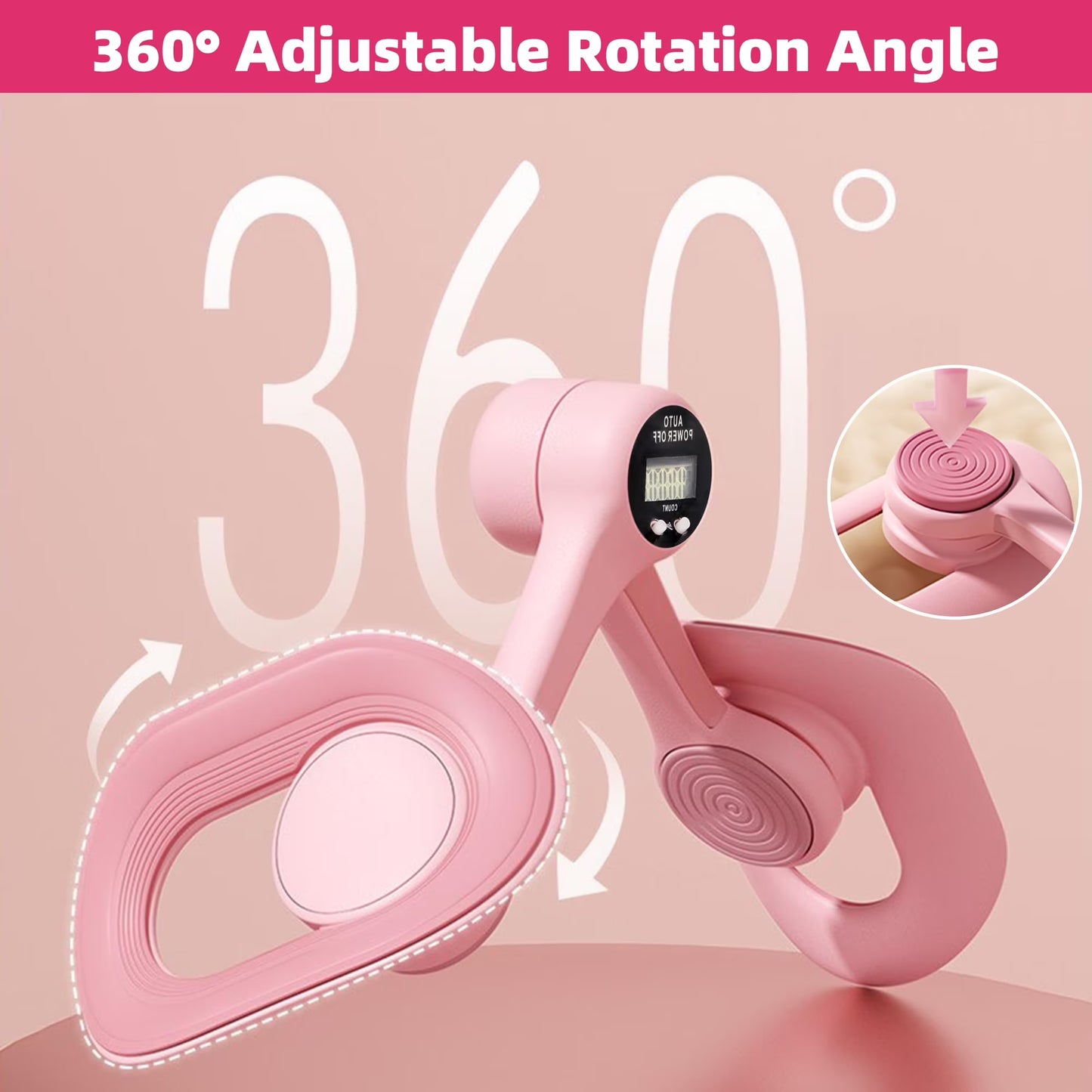 Thigh Trainer, Pelvic Floor Muscle Trainer, Inner Thigh Exercise Workout Equipment for Home, Pelvic Floor Strengthening Device Women