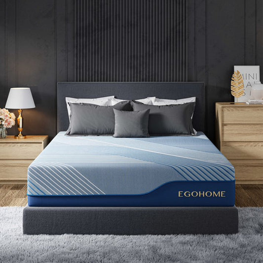 EGOHOME Ego Elysian 12 inch Hybrid Mattress, Twin Memory Foam Mattress in a Box, Pocket Spring