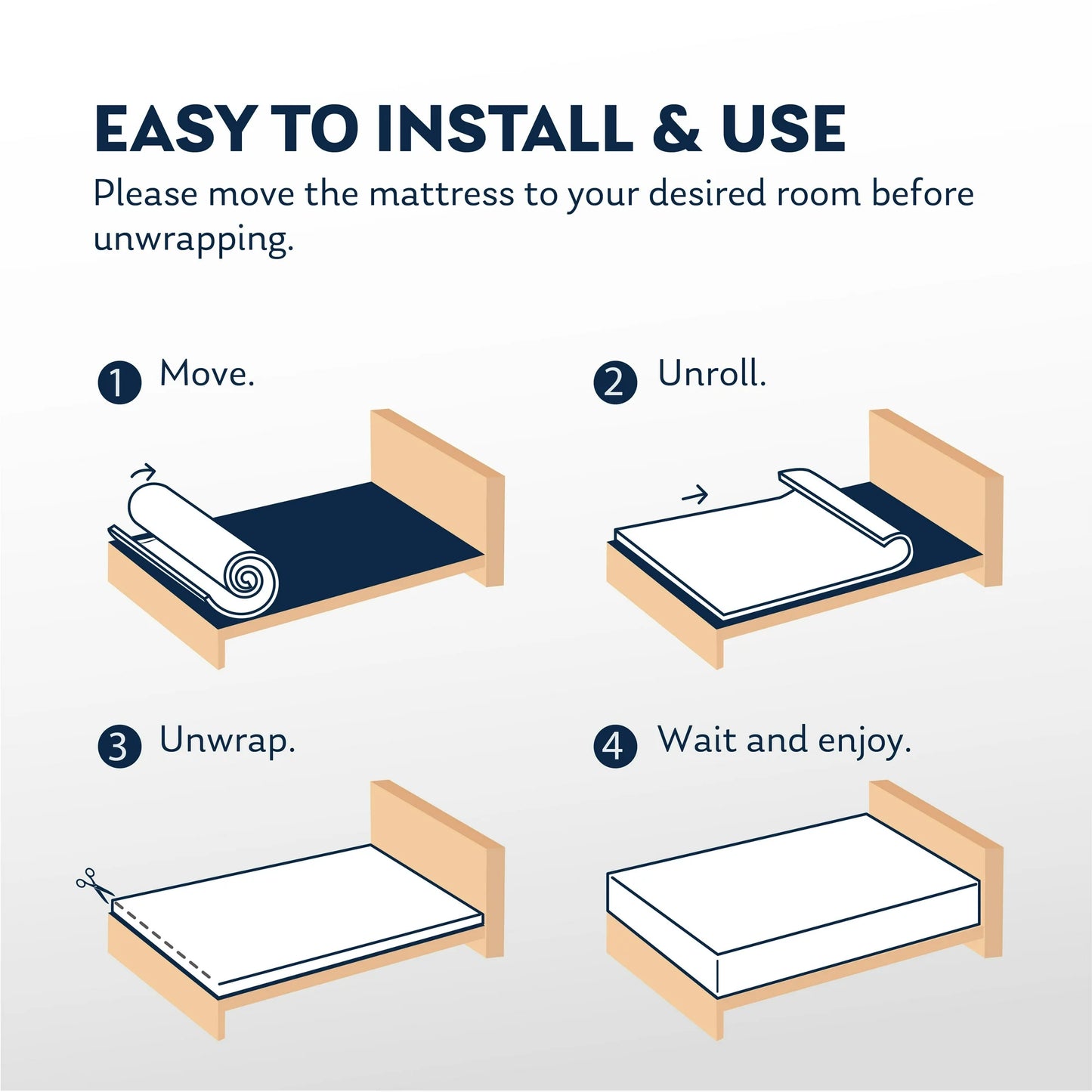 MLILY Ego 12 inch King Size Mattress, Gel Memory Foam Mattress in a Box