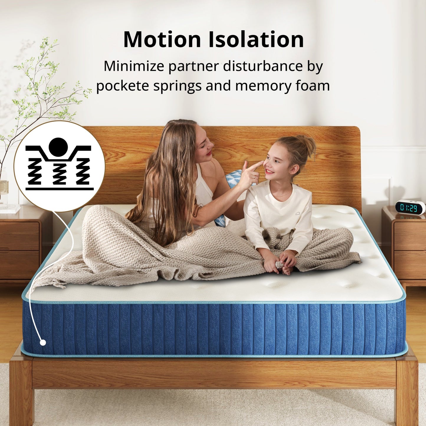MLILY Liquid Gel Hybrid 10-inch Mattress-Twin Size