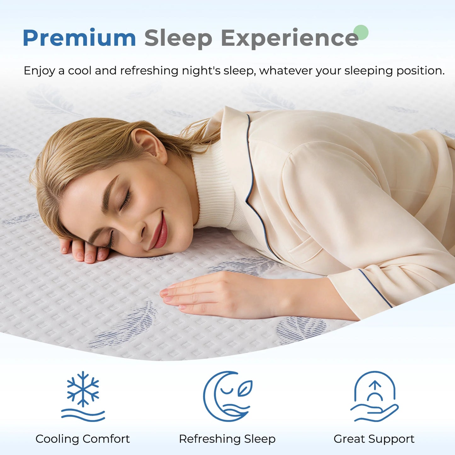 Arctus Full Size 12 Inch Plush Memory Foam Mattress in a Box with Gel Layer & Removable Fiberglass Free Cover, Deep Pressure Relief, Motion Isolation, CertiPUR-US Certified
