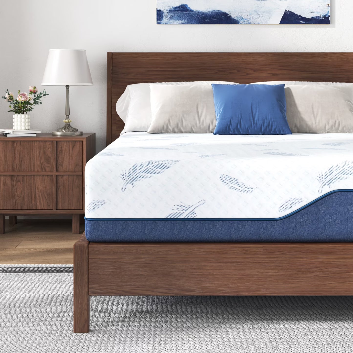 Arctus Full Size 14 Inch Plush Memory Foam Mattress in a Box with Gel Layer & Removable Fiberglass Free Cover, Deep Pressure Relief, Motion Isolation, CertiPUR-US Certified