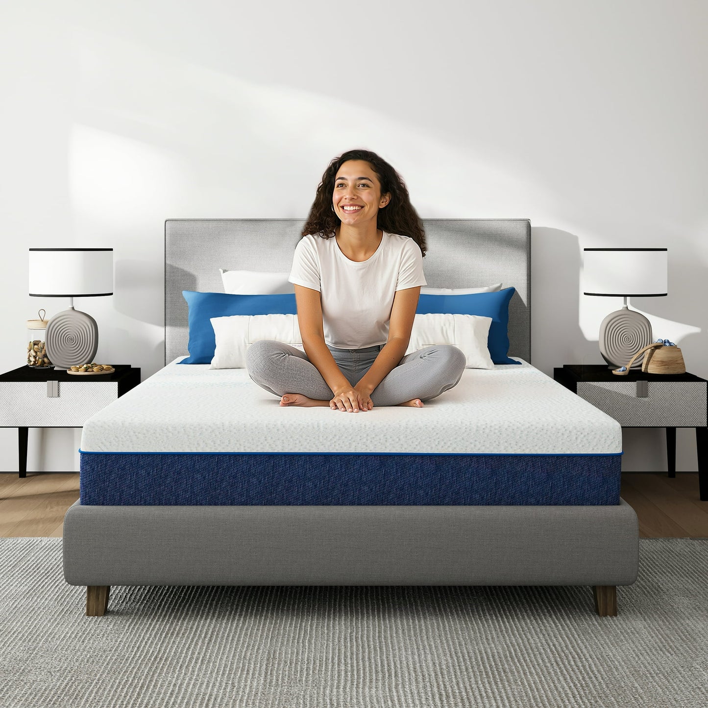 Subfun 10 inch Full Memory Foam Mattress, Triple-Layer Cooling, Orthopedic Support, CertiPUR-US Certified
