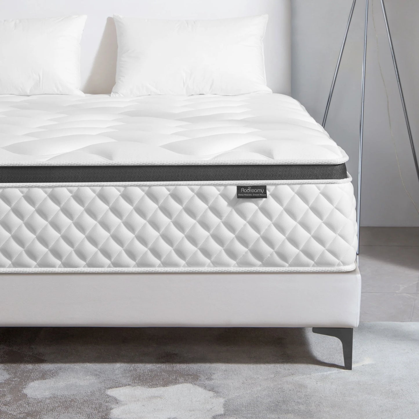 RODREAMY 12 inch Full Size Mattress Hybrid Mattresses in a Box, Memory Foam Individually Pocket Springs Coils with Motion Isolation, Medium Firm, Pressure Relief
