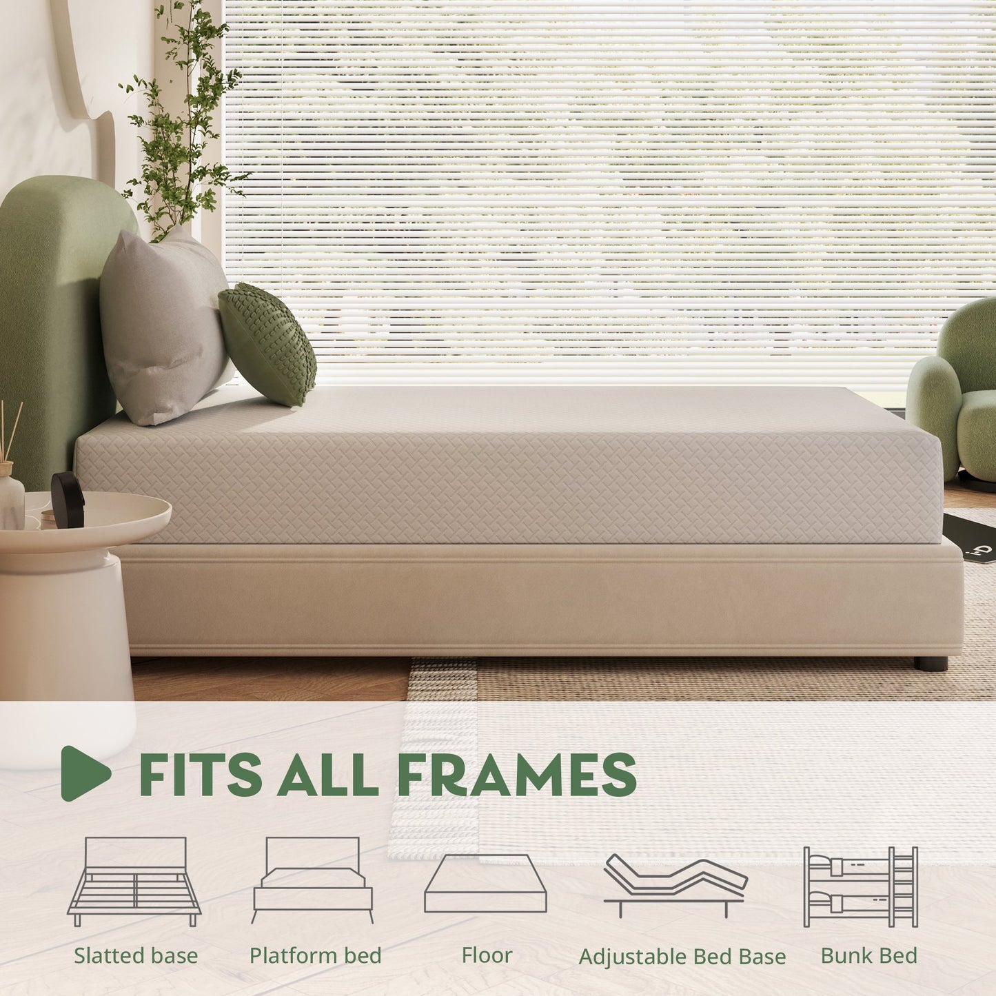MLILY Ego 12 inch Full Mattress, Gel Memory Foam Mattress, Bed in a Box