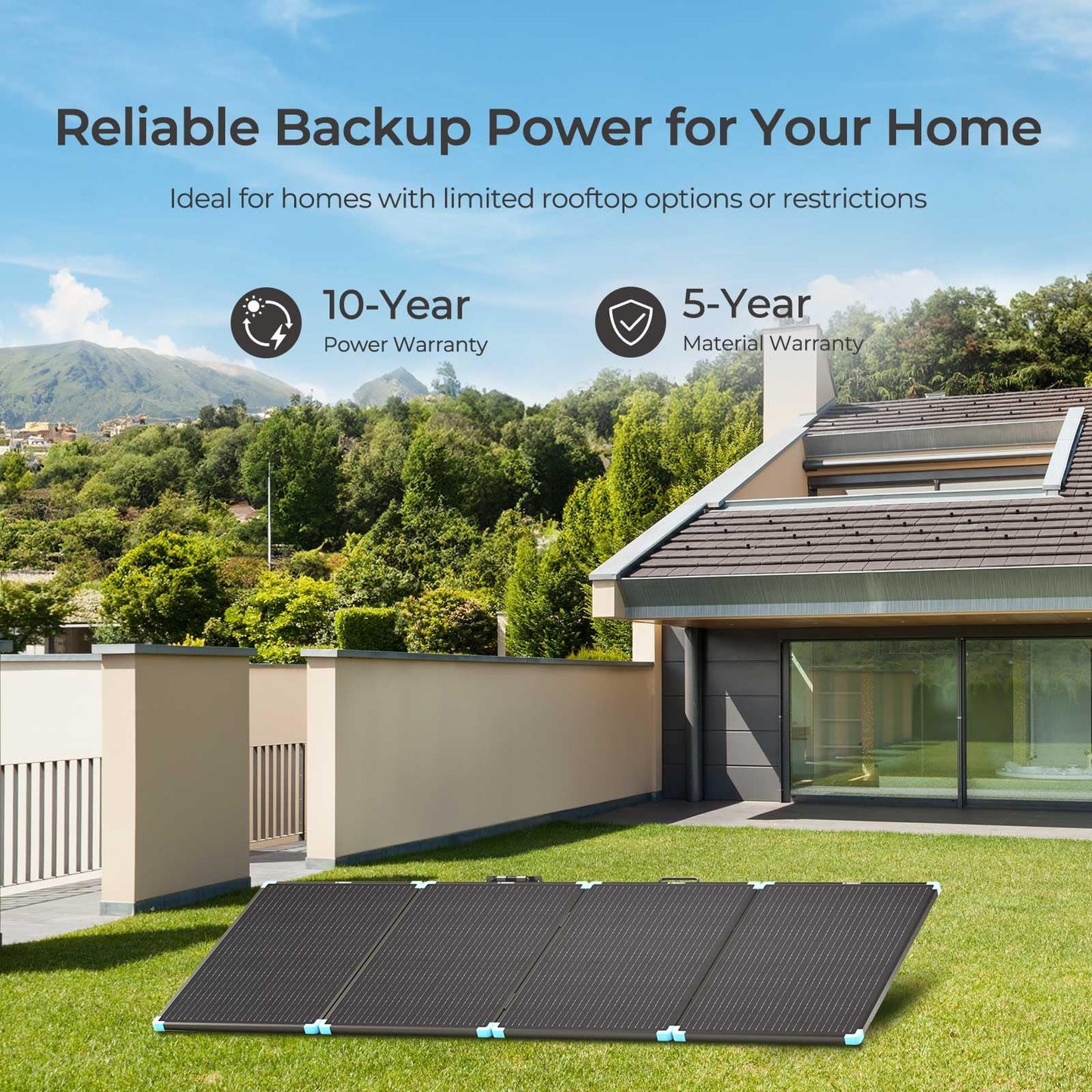 Renogy 16BB 220W Lightweight Solar Panel,IP68 Waterproof, Foldable Solar Panel for RV, Camping, Off-Grid, Fast Installation
