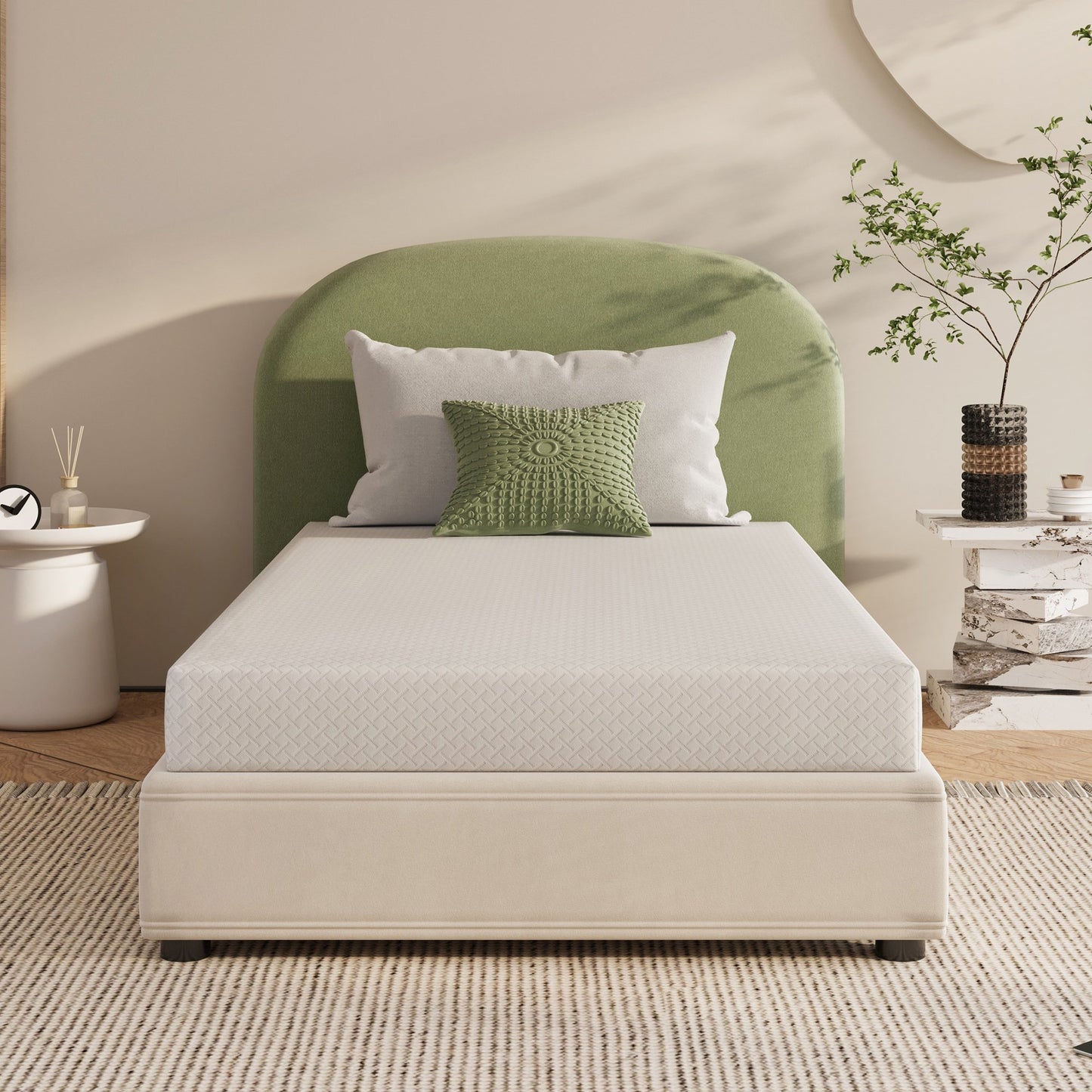 MLILY Ego 8 inch Twin Mattress, Gel Memory Foam Mattress, Bed in a Box