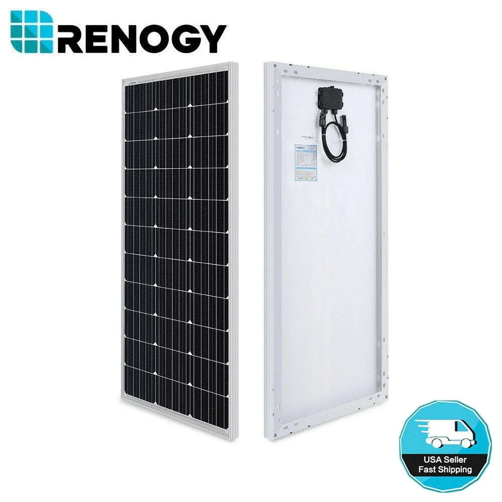 Renogy 100W Solar Pannel Kit with 30A PWM Charge Controller, 500Wh Daily Output, UL Certified Weatherproof Bluetooth Monitoring Expandable to 400W