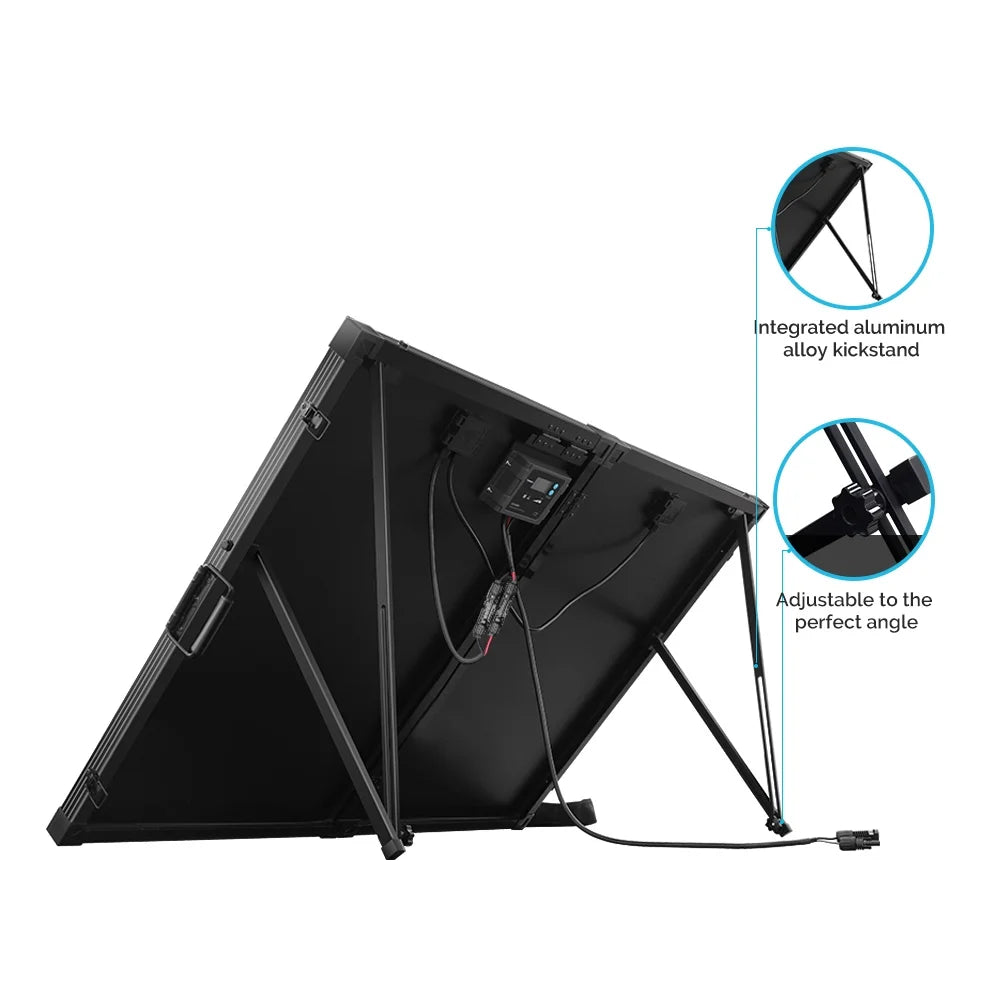 Renogy 200W Monocrystalline Portable Solar Panel Suitcase with 20A Charger Controller