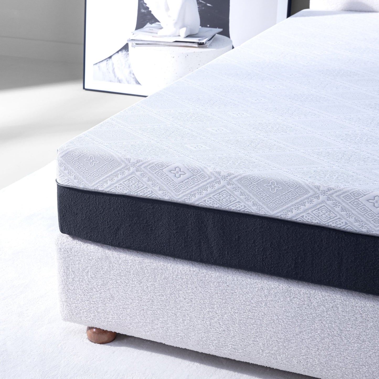 EGOHOME 10 inch Gel Memory Foam Mattress, King Size Bed in a Box