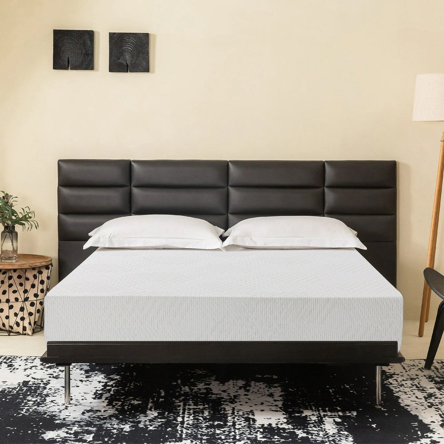 MLILY Elysian 12 inch Hybrid Mattress, Queen Size Memory Foam Mattress, Pocket Spring
