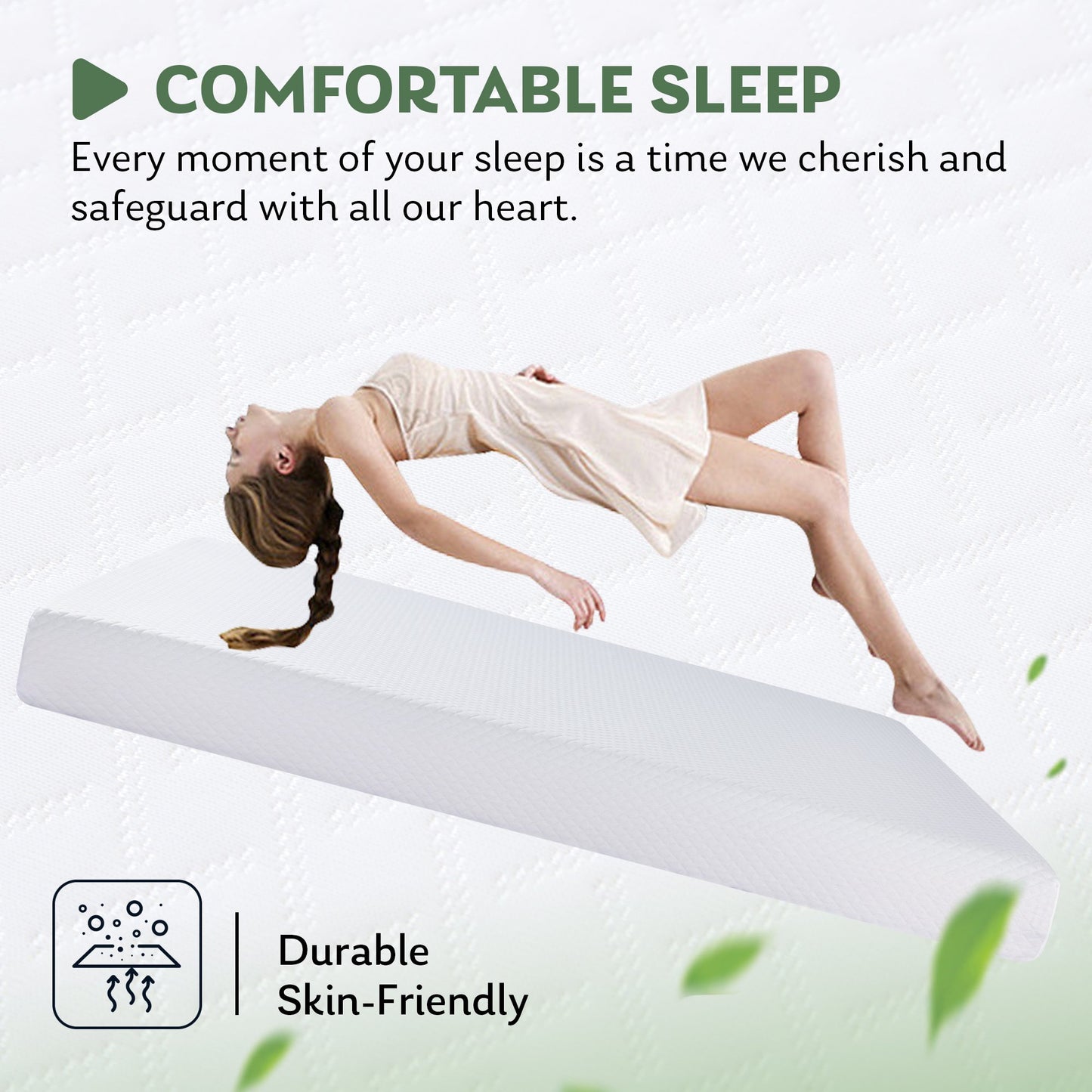 EGOHOME Ego Snoova King Size Mattress, 6 inch Gel Memory Foam Mattress, Bed in a Box, Medium Firm