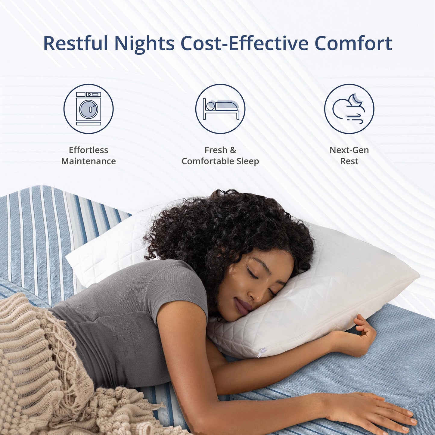 EGOHOME Ego Elysian Queen Mattress, 12 inch Memory Foam Mattress with Pocket Spring, Hybrid Mattress in a Box