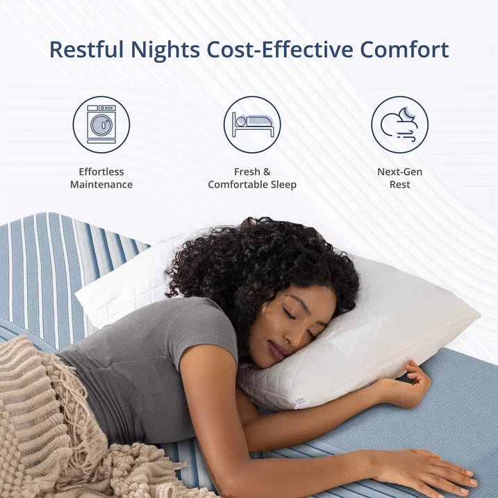 EGOHOME Ego Elysian King Size Hybrid Mattress in a Box, 14 inch Memory Foam Mattress with Pocket Spring