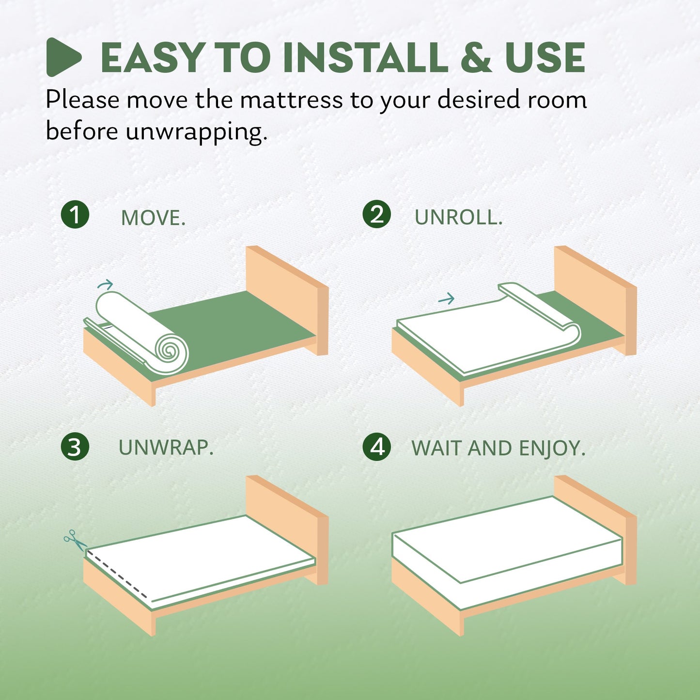 MLILY Ego 10 inch Full Mattress, Gel Memory Foam Mattress, Bed in a Box