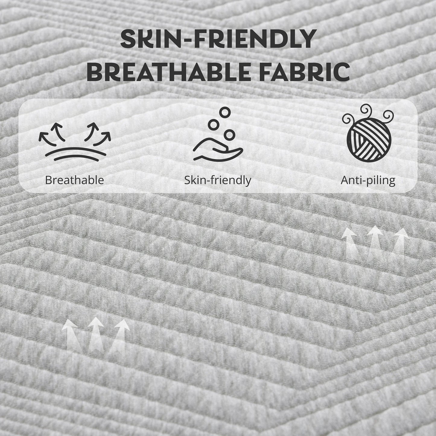 MLILY Ego Gray 12 inch King Size Mattress in a Box, Memory Foam Mattress King, Medium