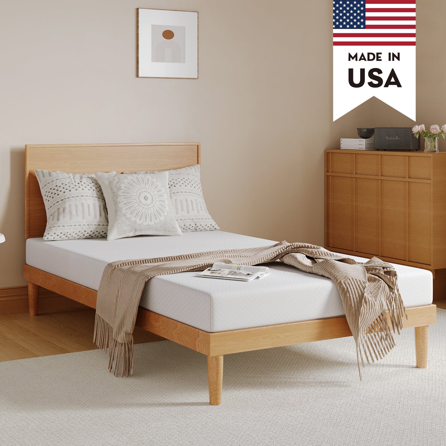 EGOHOME Ego Snoova 5 inch Full Size Mattress, Cooling Gel Memory Foam Mattress in a Box, Medium