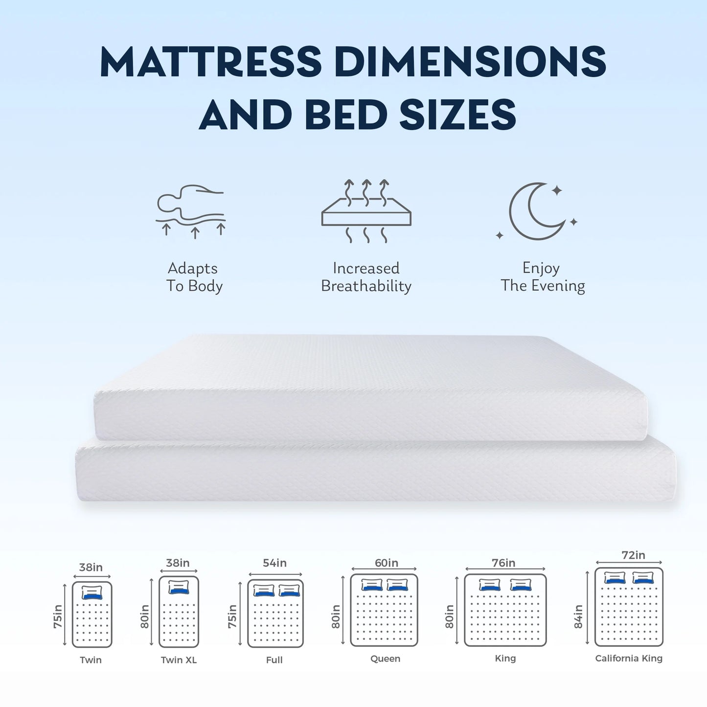 EGOHOME Ego Snoova 5 inch Full Size Mattress, Cooling Gel Memory Foam Mattress in a Box, Medium