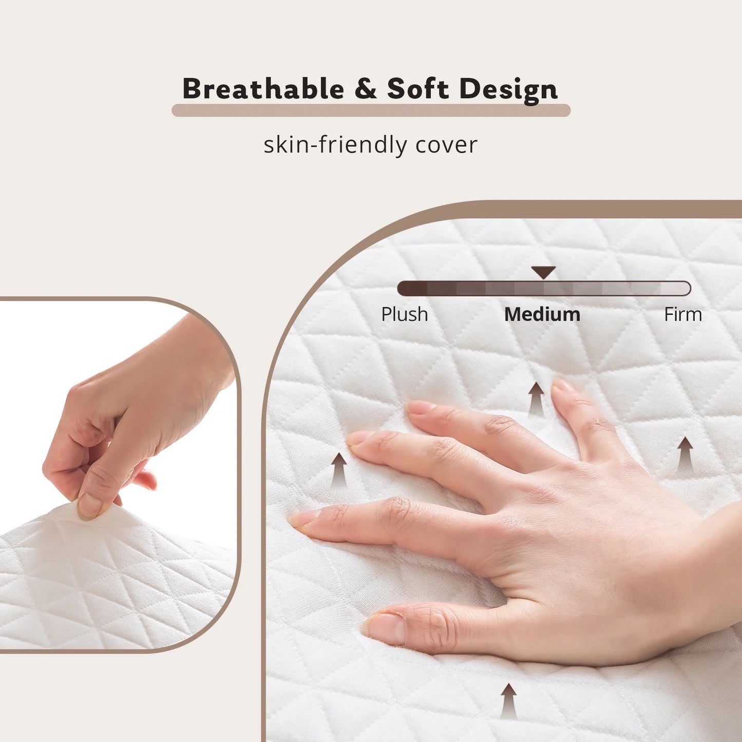 EGO HOME 2-Pack Adjustable Cooling Bed Pillows, Shredded Memory Foam Pillows Set of 2, Standard Queen, Dual Sides