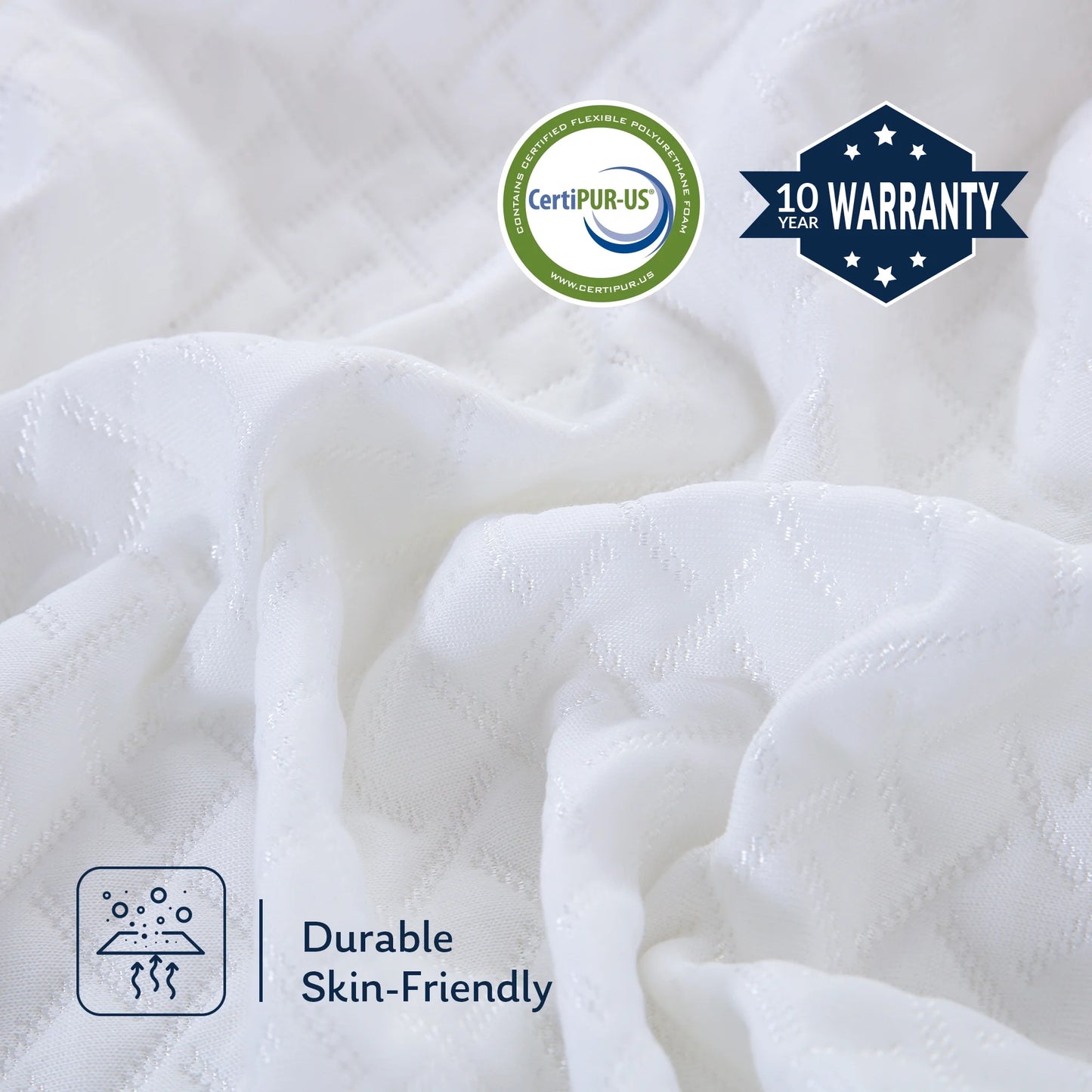 EGOHOME Ego Snoova 10 inch Cal King Size Mattress, Cooling Gel Memory Foam Mattress in a Box, Medium