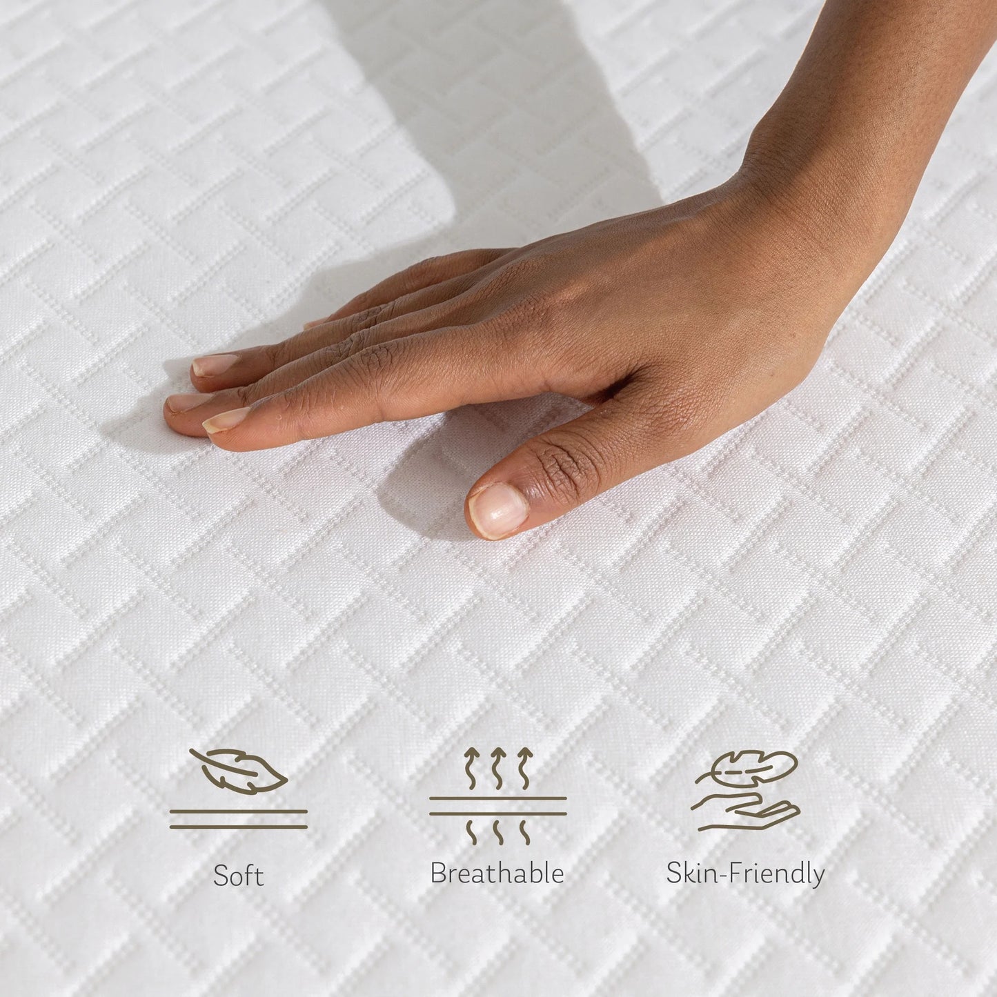 Full Memory Foam Mattress,TechFoma 5 Inch Firm Mattress - with BraceSleeper™ Support Foam & Green Tea Infused Gel Memory Foam, Medium Firm, Pressure Relief, Cooling Effect, White