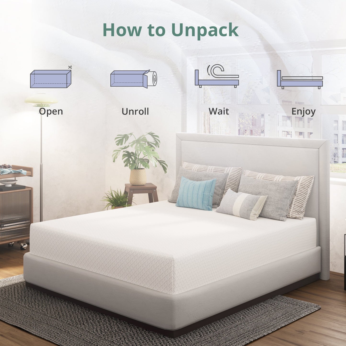 MLILY GT Mattress Memory Foam 5-inch Mattress-Full Size