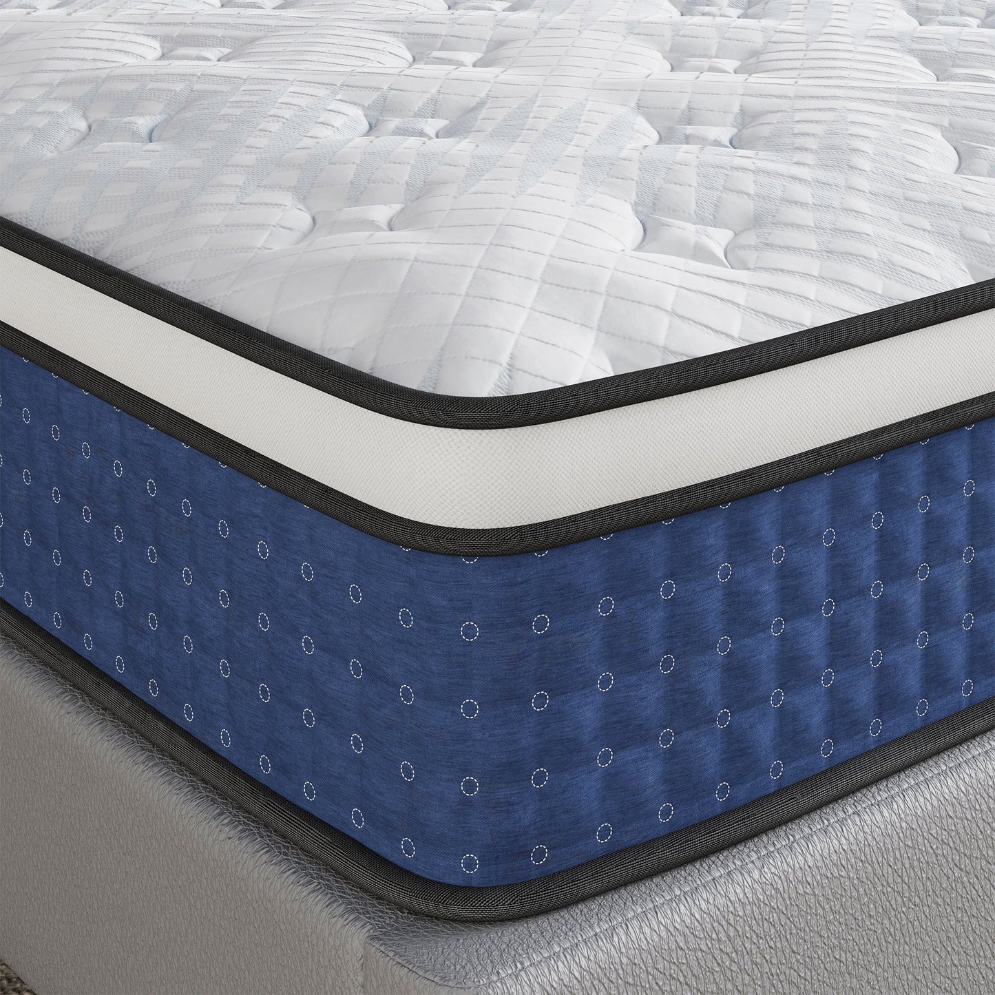 Arctus Queen Mattress, 14 Inch Hybrid Mattress for Pressure Relief, Individual Pocket Spring Mattress with Motion Isolation