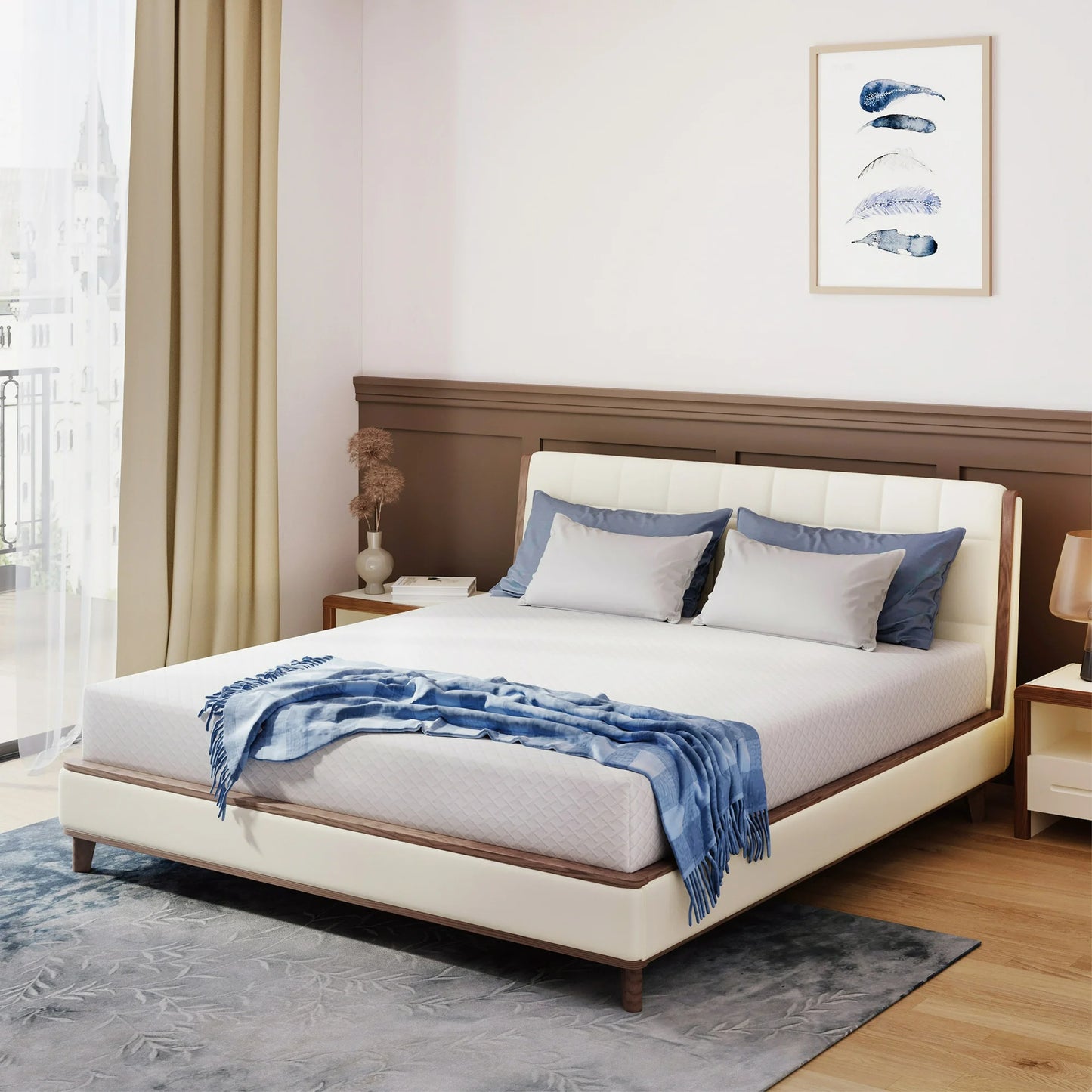 Arctus Queen Mattress, 6 inch Memory Foam Mattress in a Box, Medium Firm