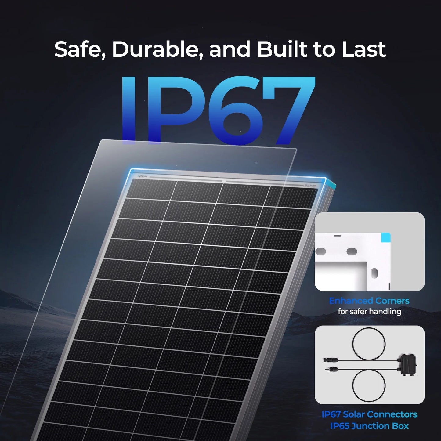 Renogy 4Pack 16BB N-Type 175 Watt Solar Panel 12V, 25% High-Efficiency, Solar Panel for Power Station, RV, Cabin, Off-Grid Applications