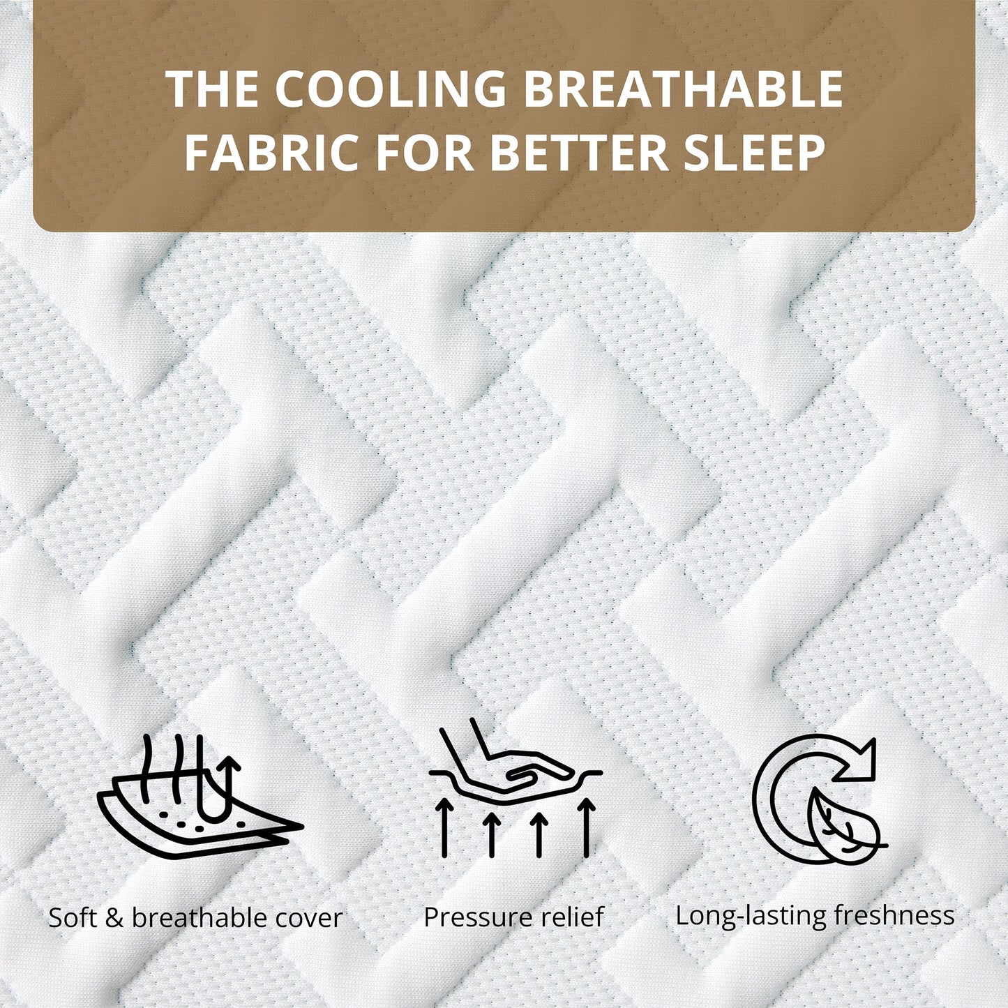 Subfun Full Size Mattress, 10 inch Memory Foam Mattress in a Box, Cooling Gel & Medium