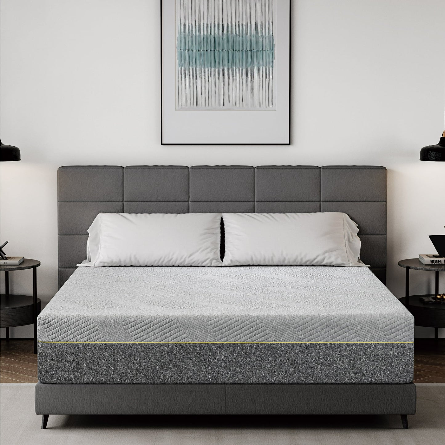 MLILY Ego 12 inch King Size Mattress, Gel Memory Foam Mattress in a Box