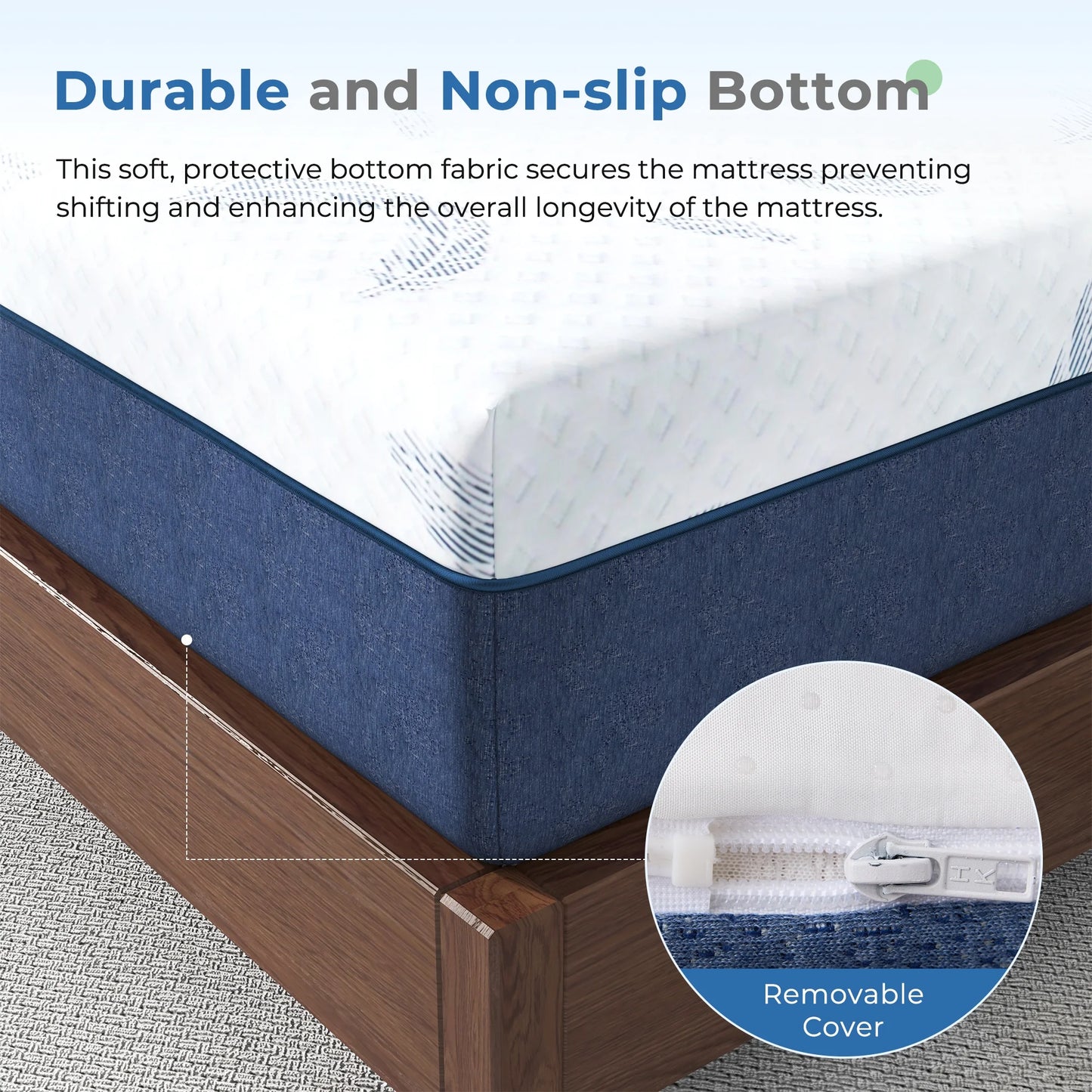 Arctus Full Size 12 Inch Plush Memory Foam Mattress in a Box with Gel Layer & Removable Fiberglass Free Cover, Deep Pressure Relief, Motion Isolation, CertiPUR-US Certified