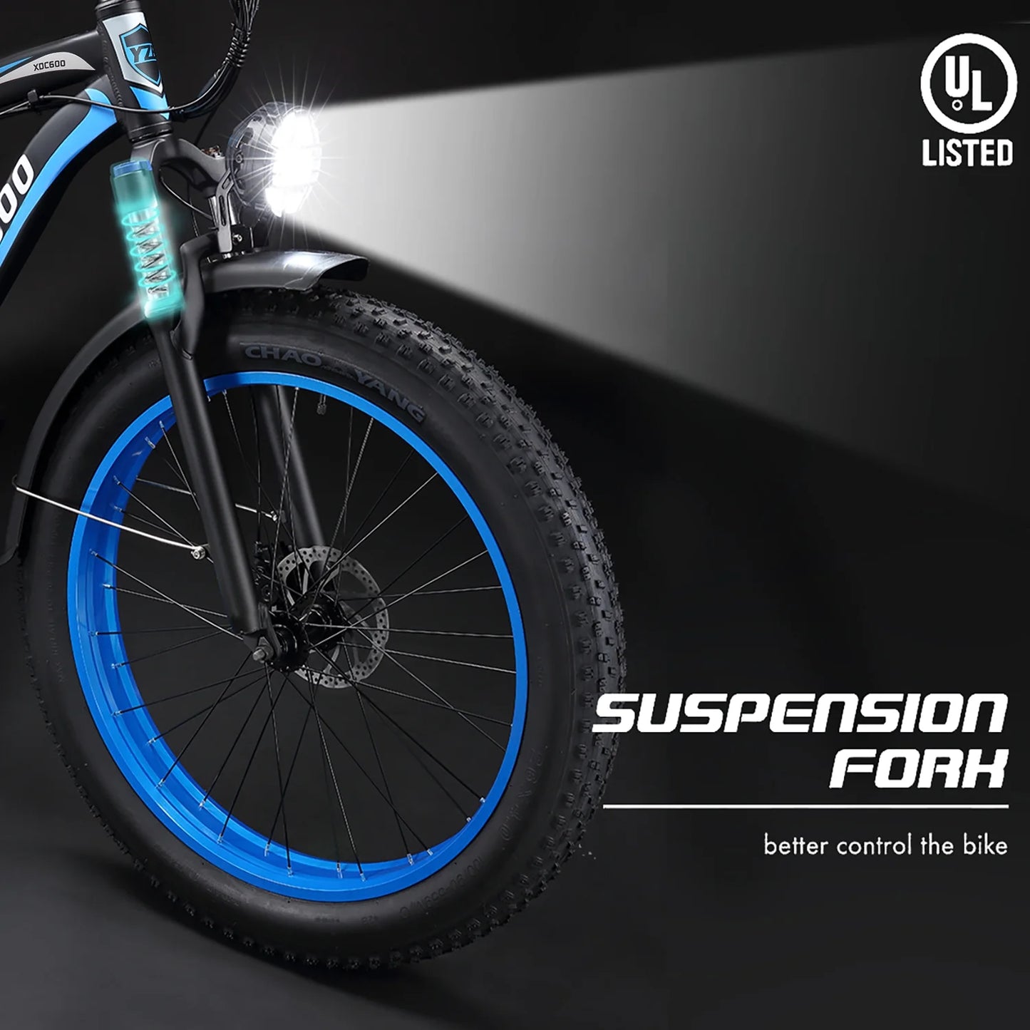 Electric Bike for Adults 26",2000W Peak Off-Road E-Mountain Bike,32 MPH Max Speed Adult Off-Road Ebike,48V 17.5Ah Battery,UL2849