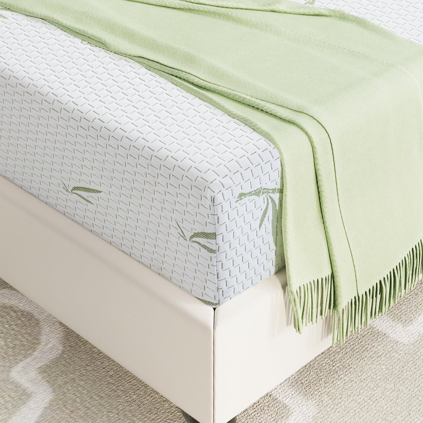 SynthoSpace Queen Mattress, 8 inch Memory Foam Mattress in a box, Medium