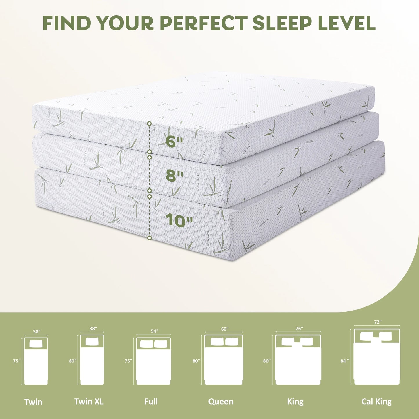 Arctus Queen Mattress, 8 inch Memory Foam Mattress in a box, Medium