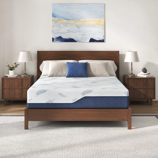 Arctus Full Size 12 Inch Plush Memory Foam Mattress in a Box with Gel Layer & Removable Fiberglass Free Cover, Deep Pressure Relief, Motion Isolation, CertiPUR-US Certified