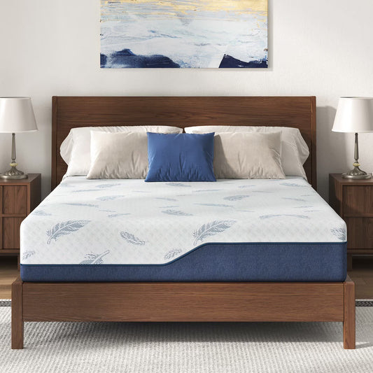 Arctus King Size 14 Inch Plush Memory Foam Mattress in a Box with Gel Layer & Removable Fiberglass Free Cover, Deep Pressure Relief, Motion Isolation, CertiPUR-US Certified
