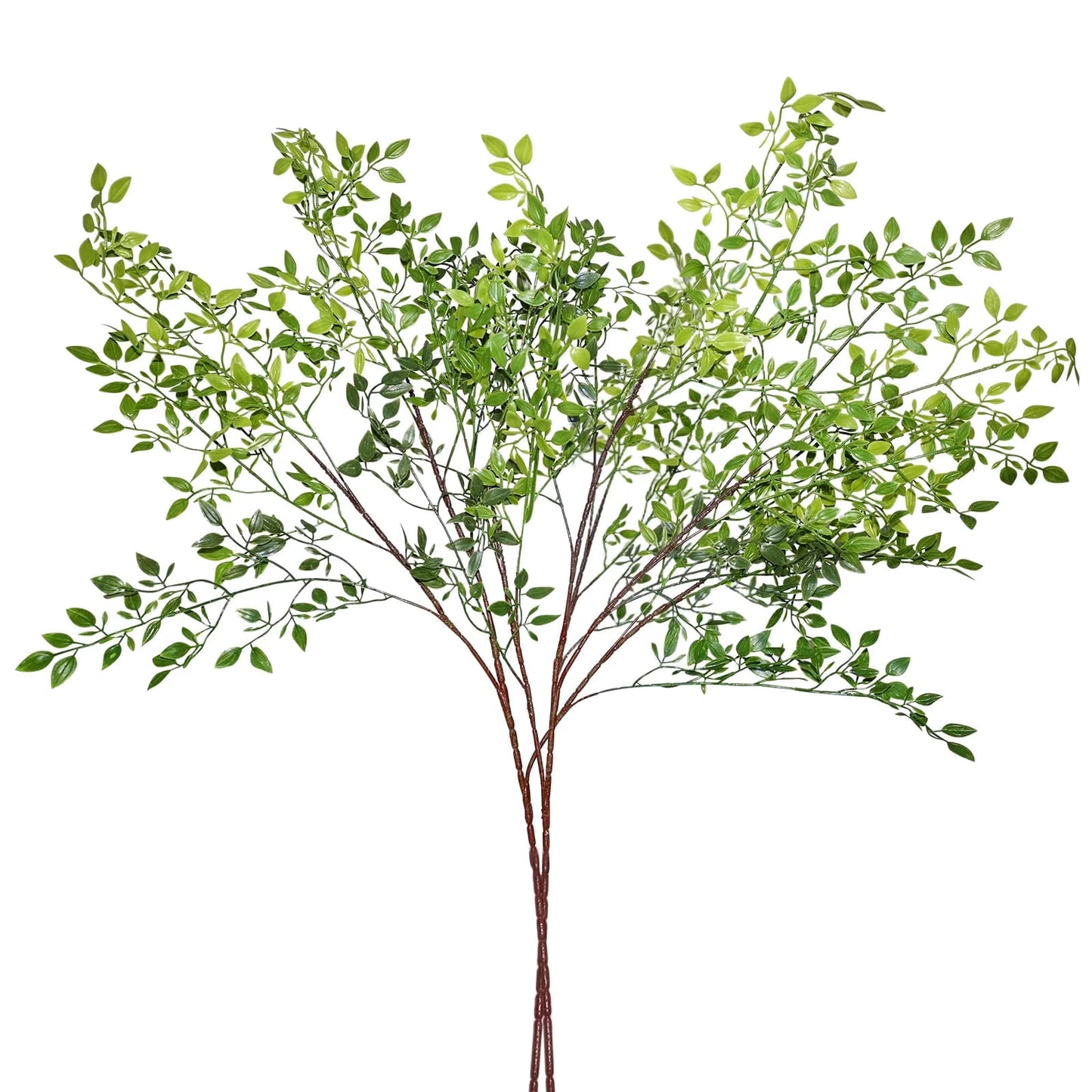 ‌simeccom 2Pcs 41.74" Artificial Nandina Tall Plants - Green Greenery Stems Fake Branches for Vase, Wedding Shop Garden Office Indoor Home Decor