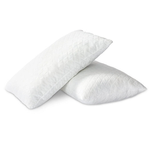 EGO HOME 2-Pack Bed Pillows, Shredded Memory Foam Pillows Set of 2, Standard Queen