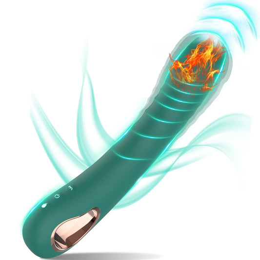 G Spot Couple Vibrator Sex Toys for Women with Heating Function, Dildo Vibrators with 10 Vibrations Waterproof G Spot Stimulation, Adult Sex Toys Bullet Vibrators Wand Sex Pleasure For Couples