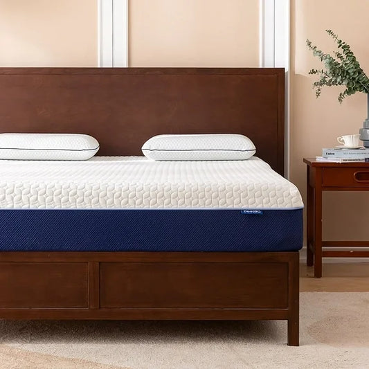 Gelsea 10" Full Cooling Gel Memory Foam Mattress in a Box, Medium Firm, Graphite-Infused & Fiberglass-Free, CertiPUR-US Certified