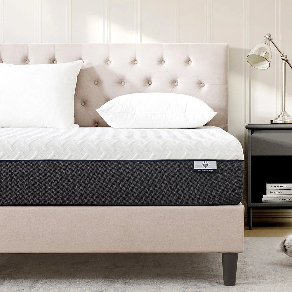 Genesis By Mlily 10" Queen Memory Foam Mattress Green Tea & Bamboo Charcoal Infused, CertiPUR-US Certified, Medium Plush