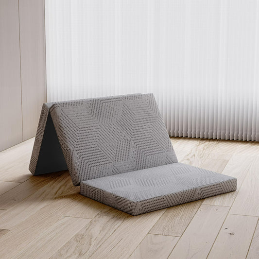 MLILY 4" Tri-folding Memory Foam Mattress, Queen