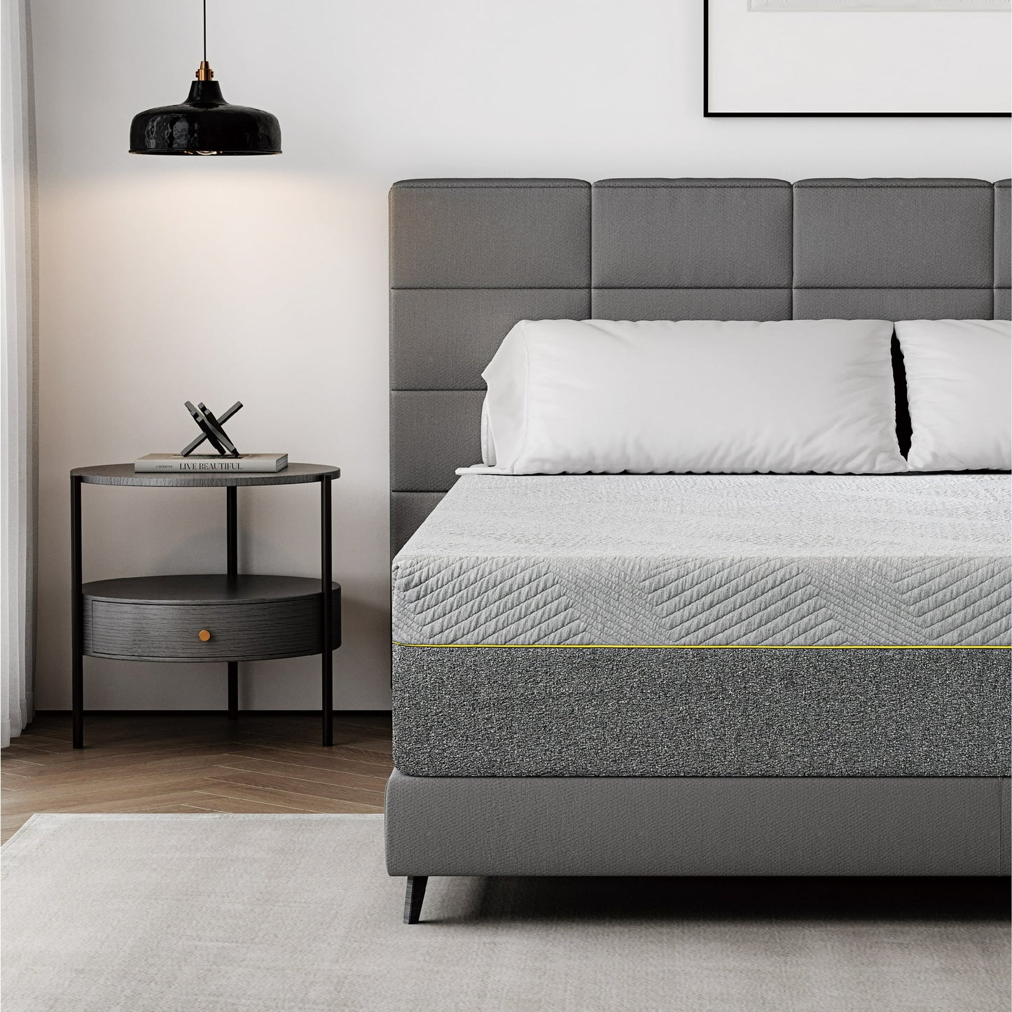 MLILY Ego 12 inch King Size Mattress, Gel Memory Foam Mattress in a Box