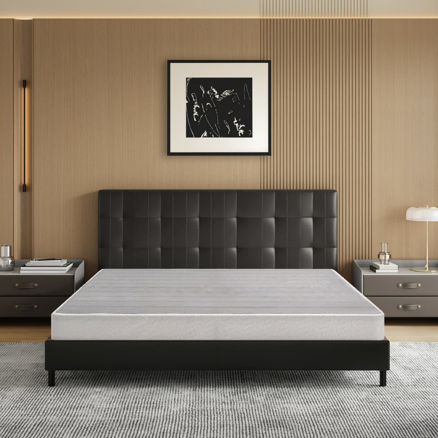 EGOHOME 5 inch Twin Size Metal Box Spring, Easy Assembly Mattress Foundation