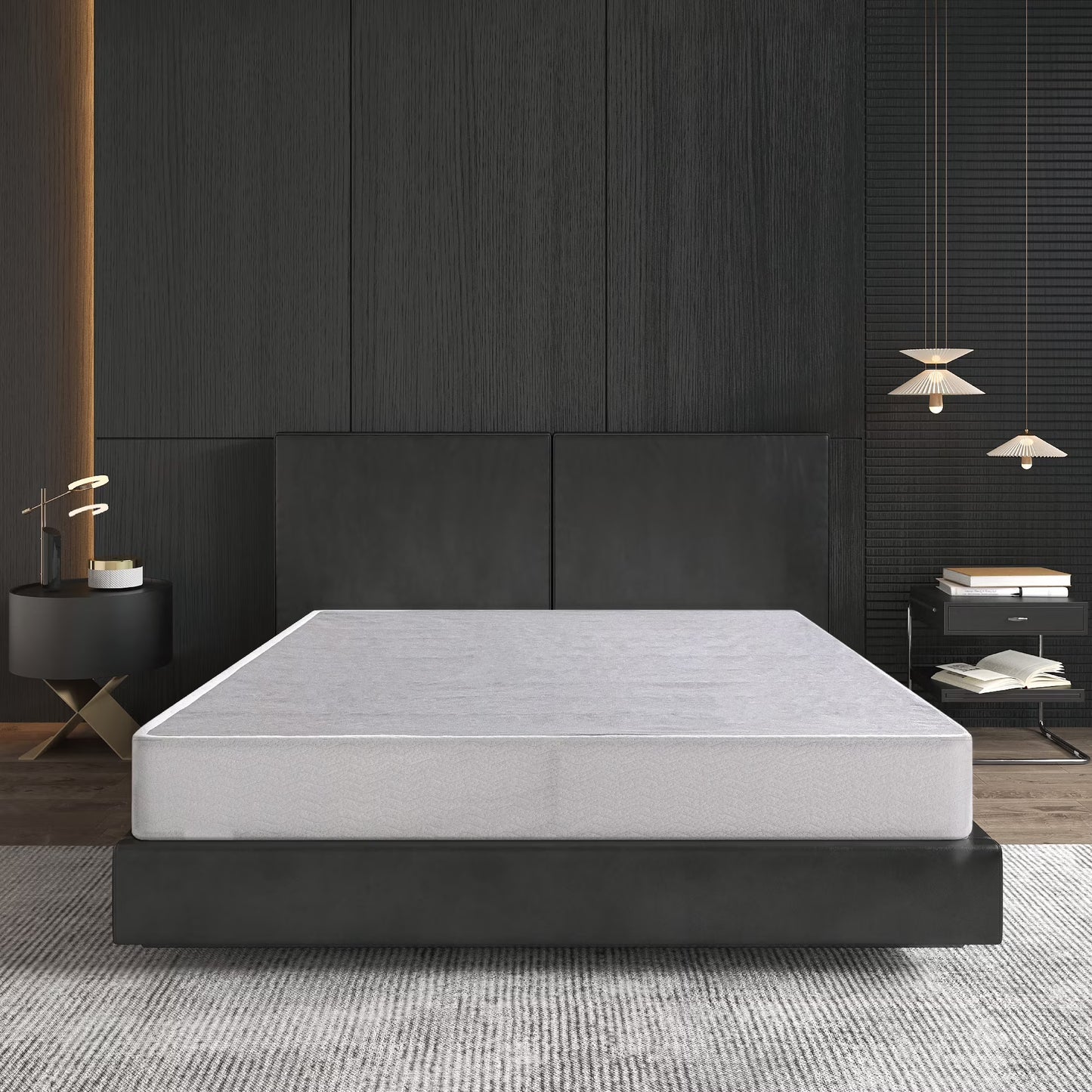 EGOHOME 7.5 inch Twin Size Metal Box Spring, Easy Assembly Mattress Foundation