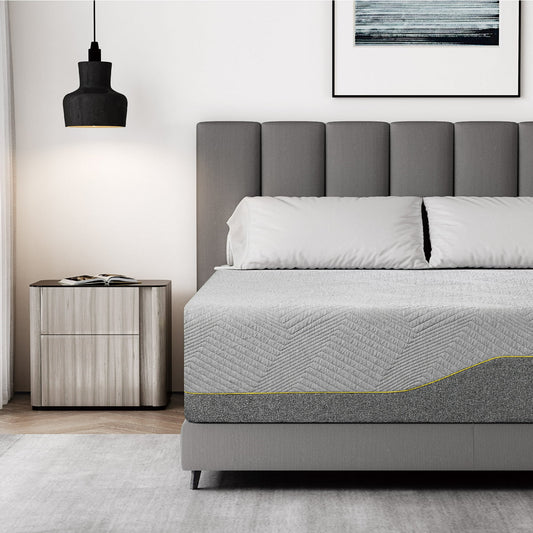 MLILY Elysian 12 inch Hybrid Mattress, Queen Size Memory Foam Mattress, Pocket Spring