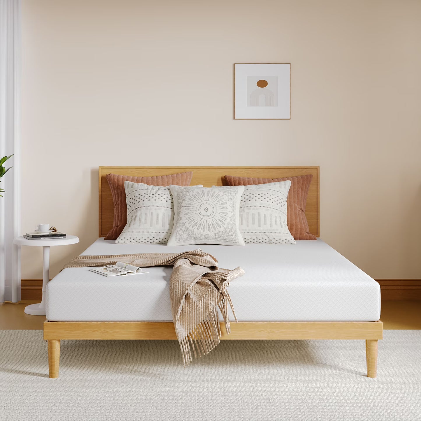 EGOHOME Ego Snoova 10 inch Cal King Size Mattress, Cooling Gel Memory Foam Mattress in a Box, Medium